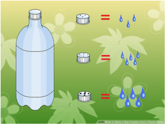 drip irrigation by using plastic bottle